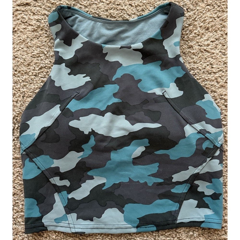 Lululemon Invigorate Training Tank Top Heritage 365 Camo Tidewater Teal Multi 4